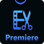 premiere video editor android application logo